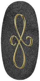 DASOV 601 GD SH BK Gold Scroll Shimmer Black Background